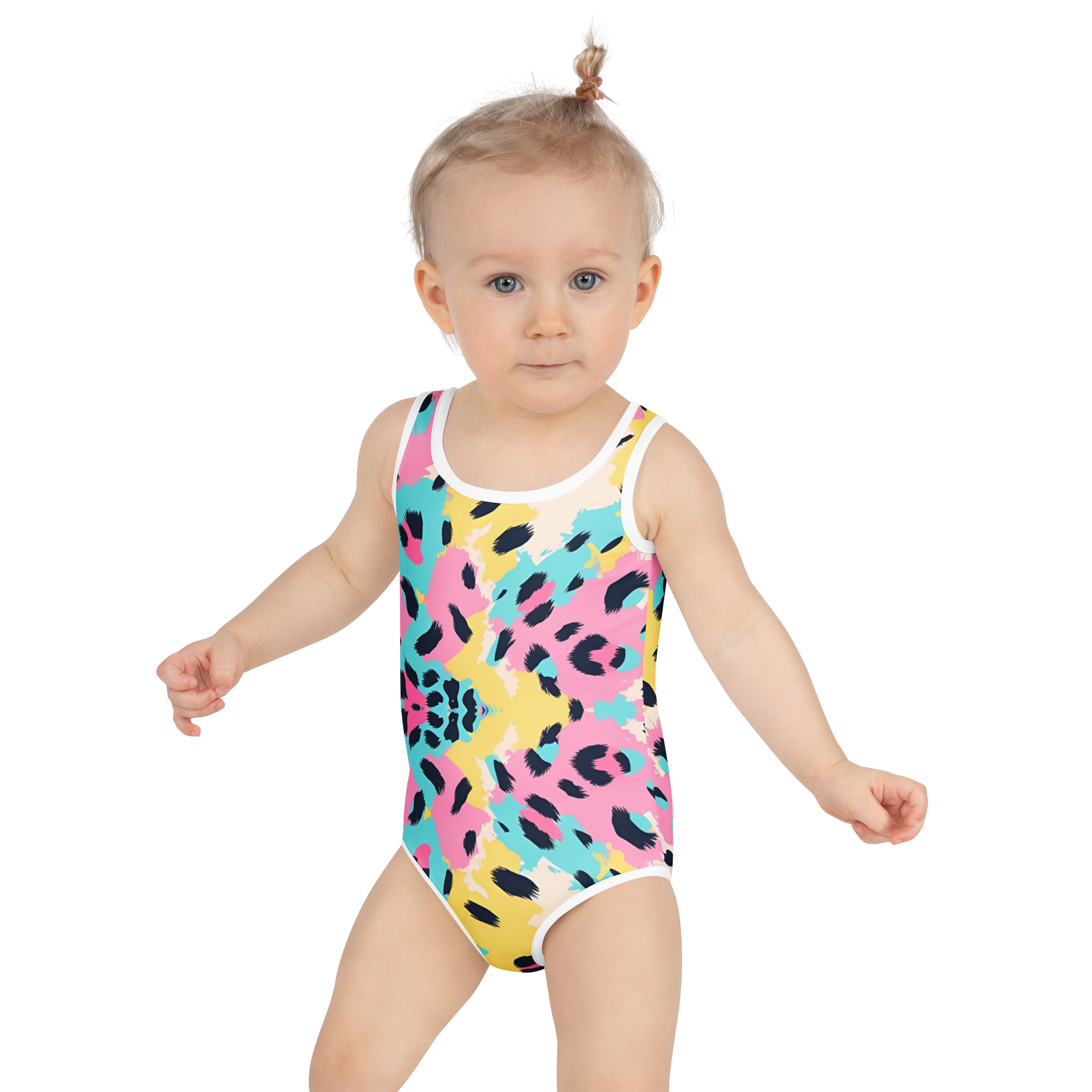 Tie Diy Leopard Kids Swimsuit