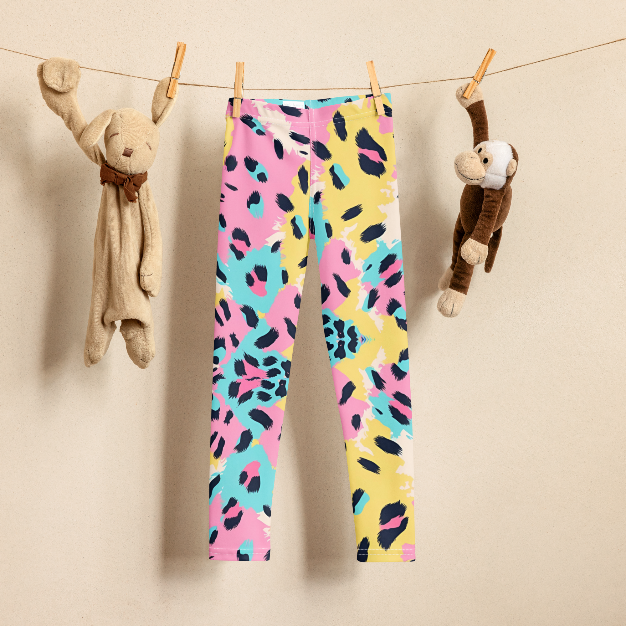 Tie Diy Leopard Kids Legging