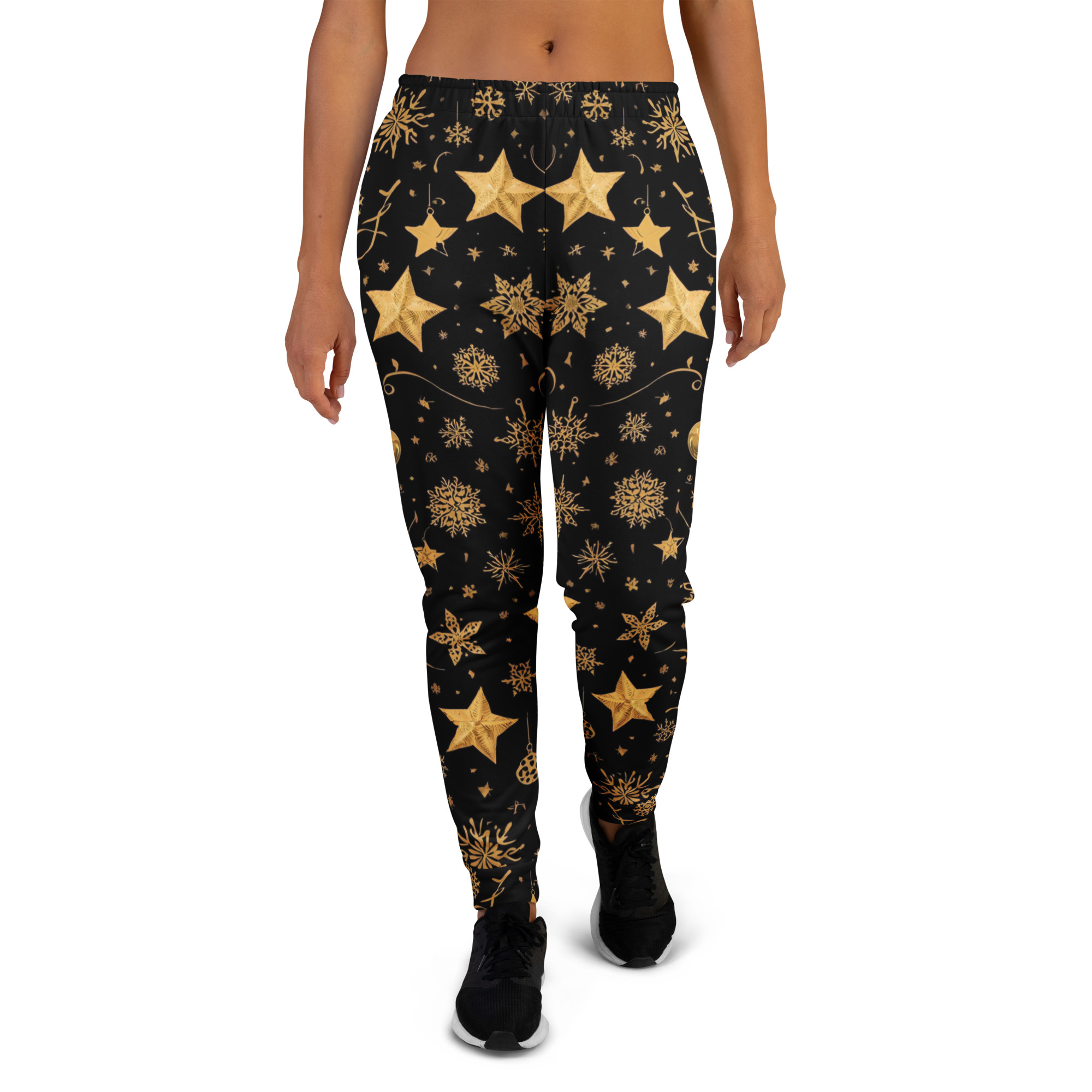 Golden Glam Holiday Jogger