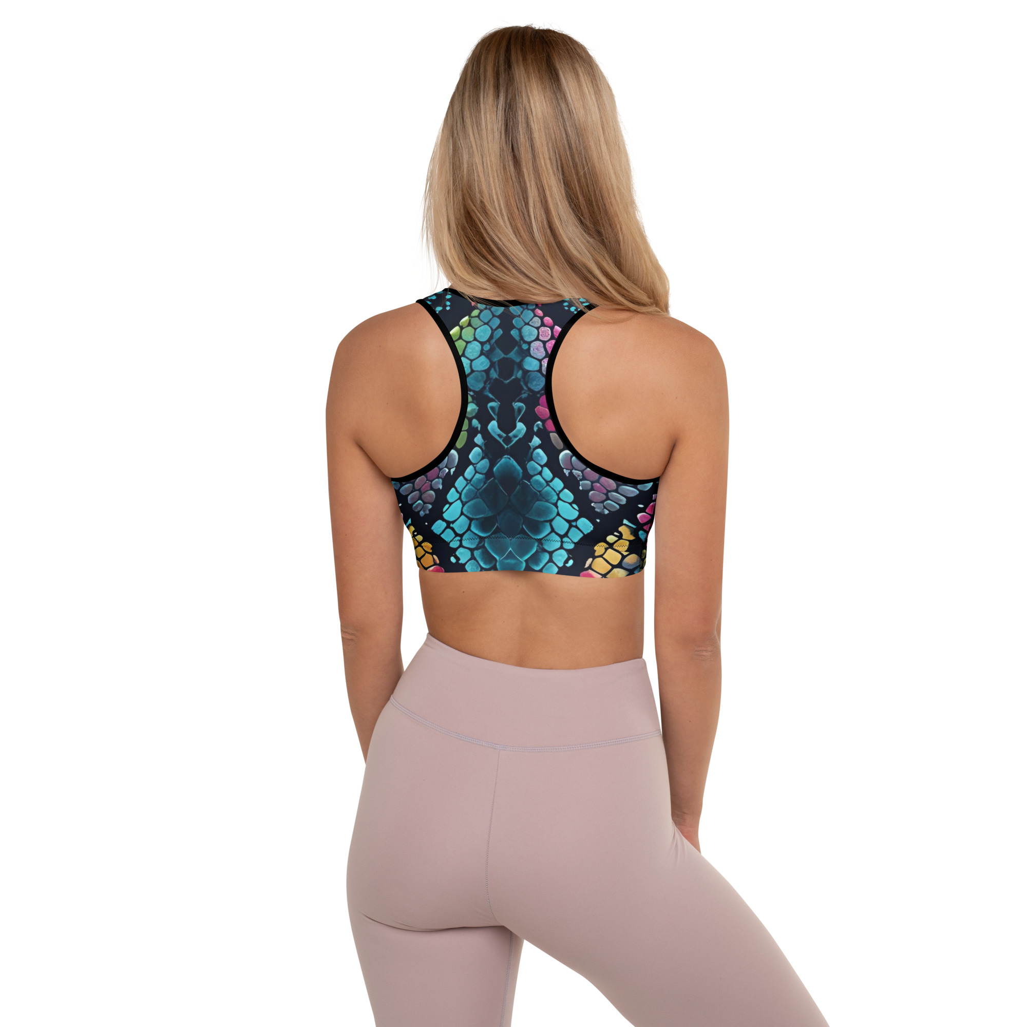 Colorful Snake Sports Bra