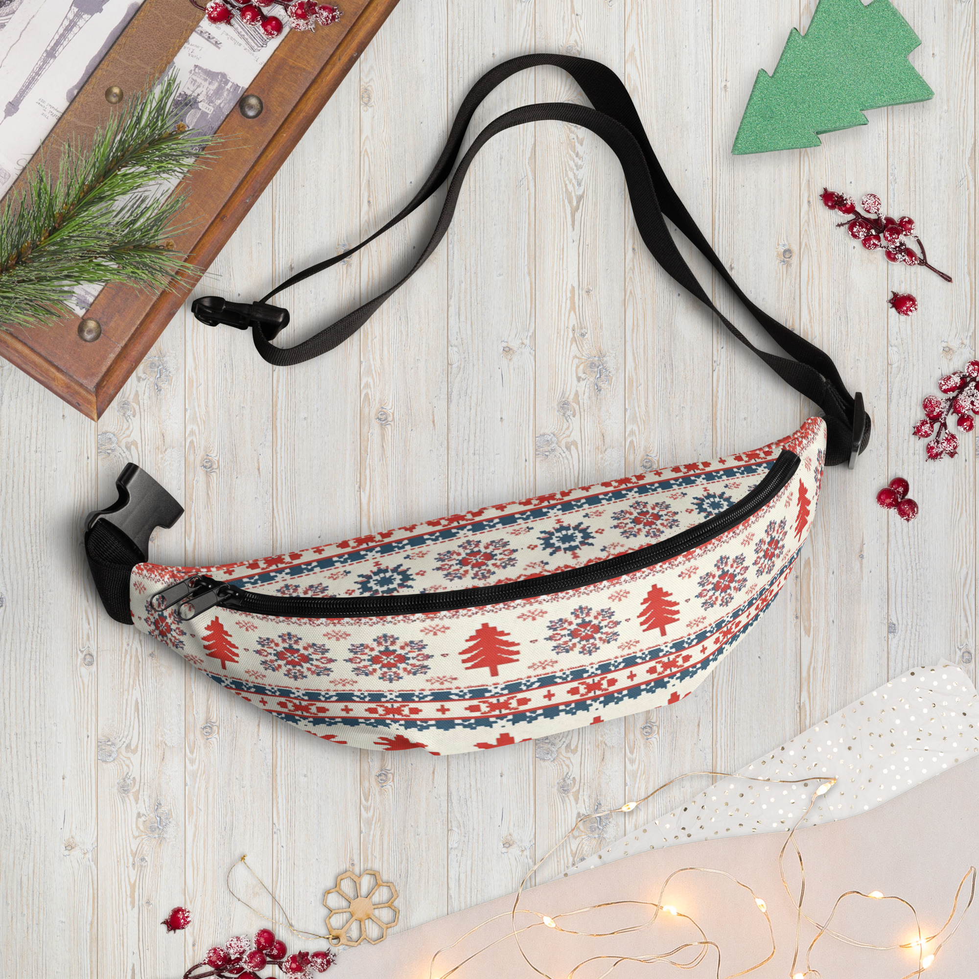 Nordic Knitted Look Waist Pack