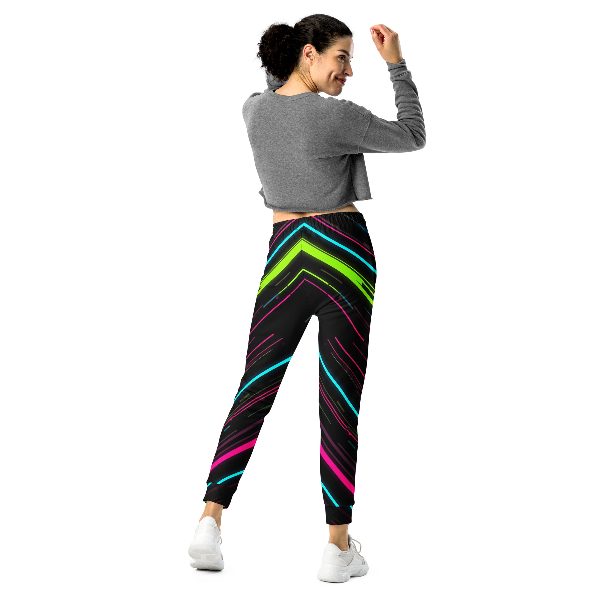 Dynamic Neon Lines Jogger