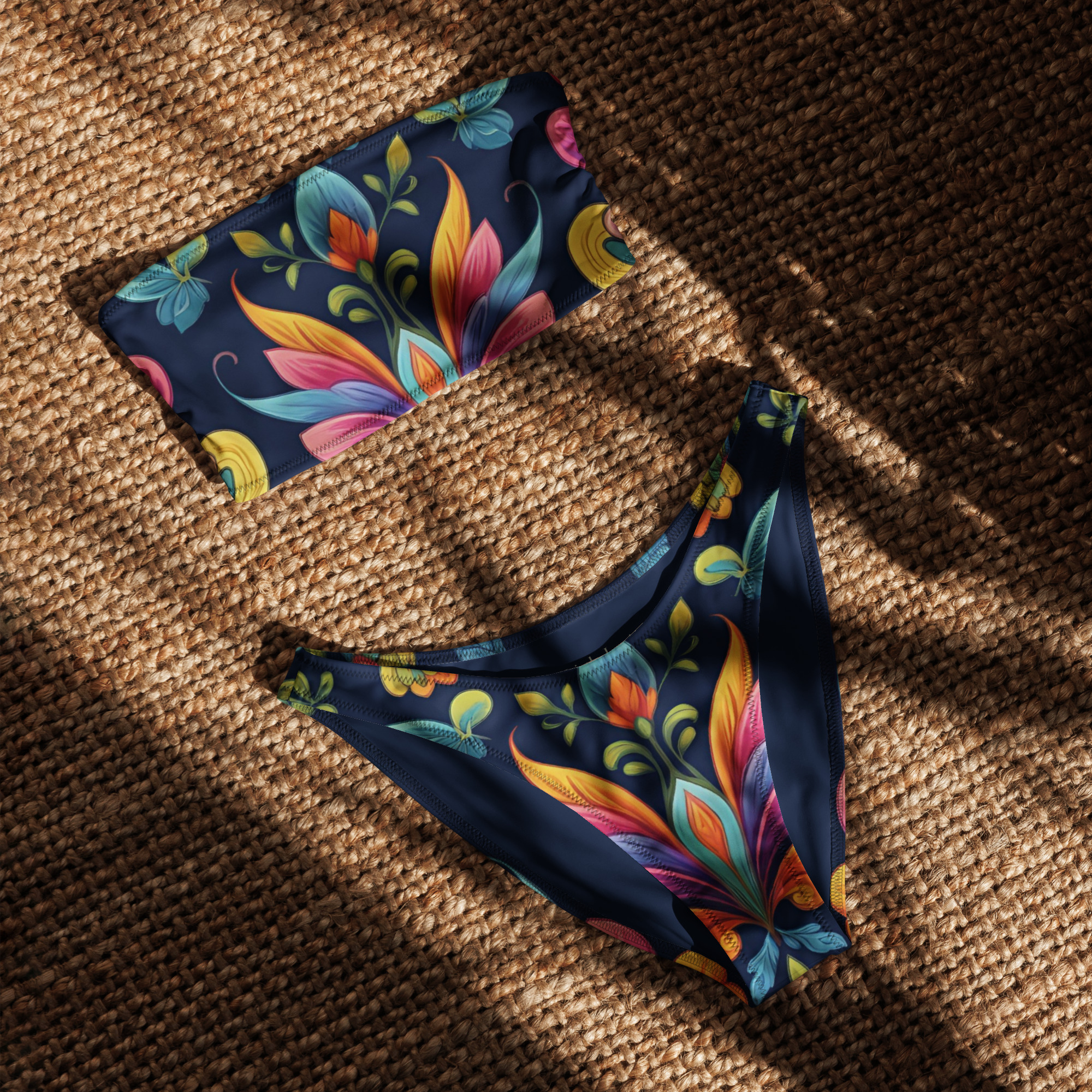 Fantasy buttefly bandeau bikini set