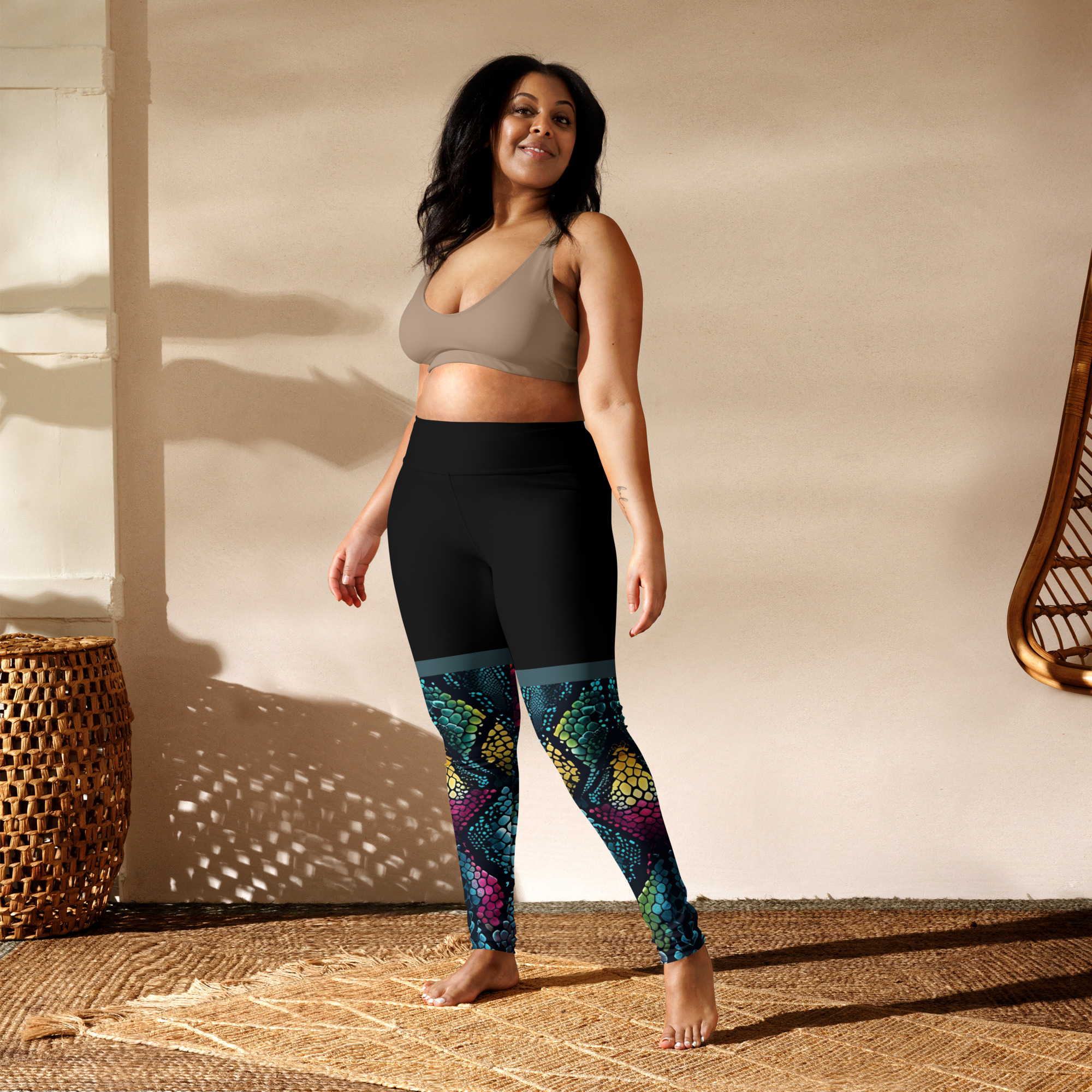 Colorful Snake High-Waist Legging