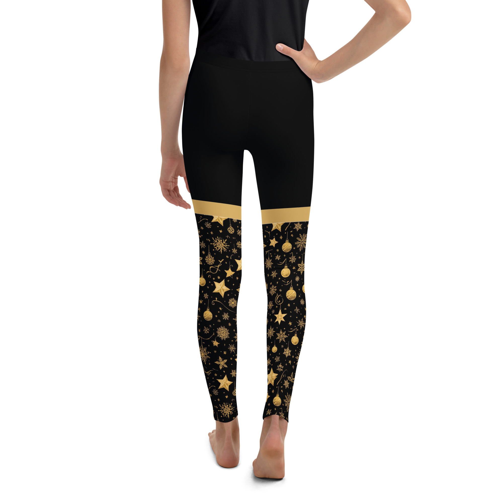 Golden Glam Holiday Youth Legging