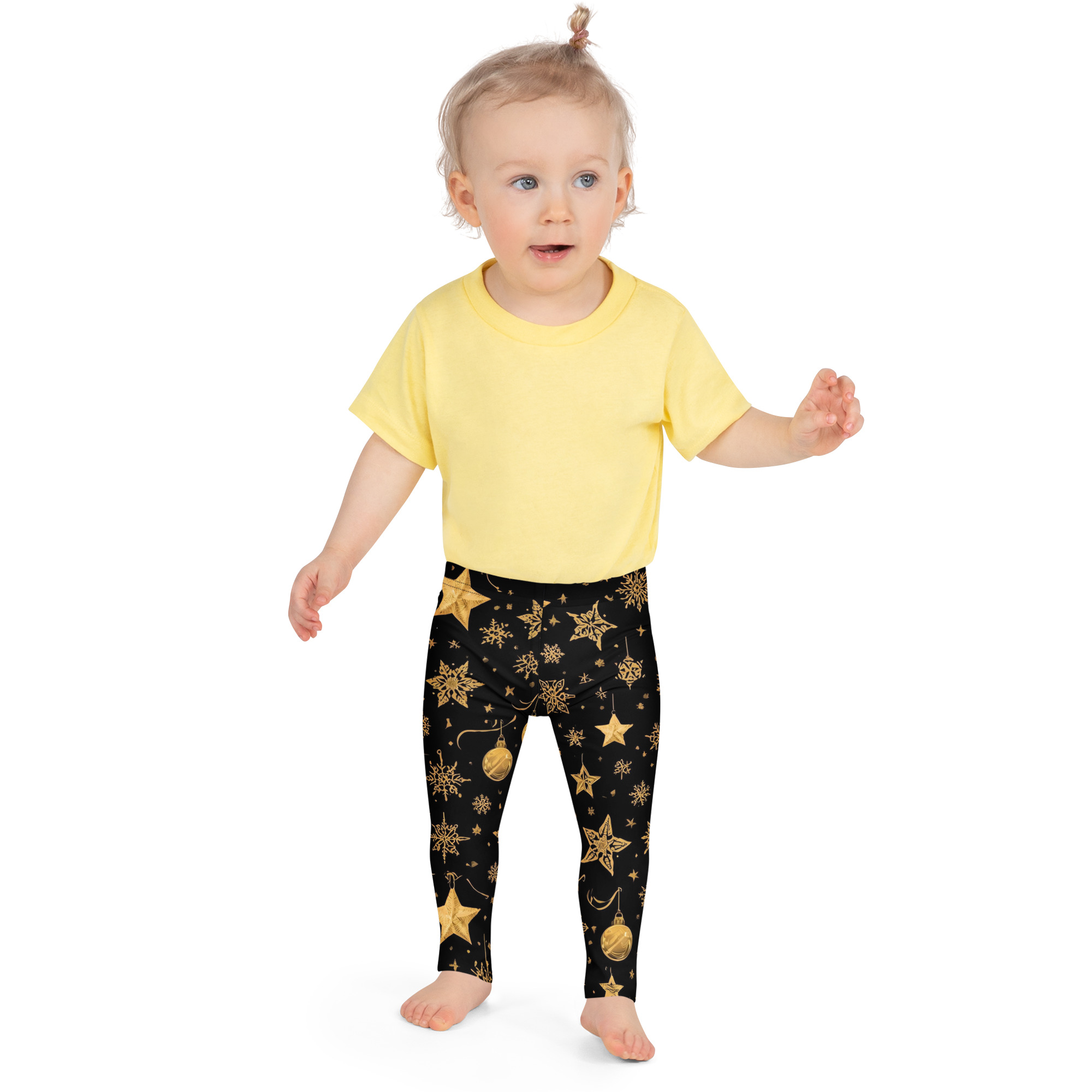 Golden Glam Holiday Child Legging