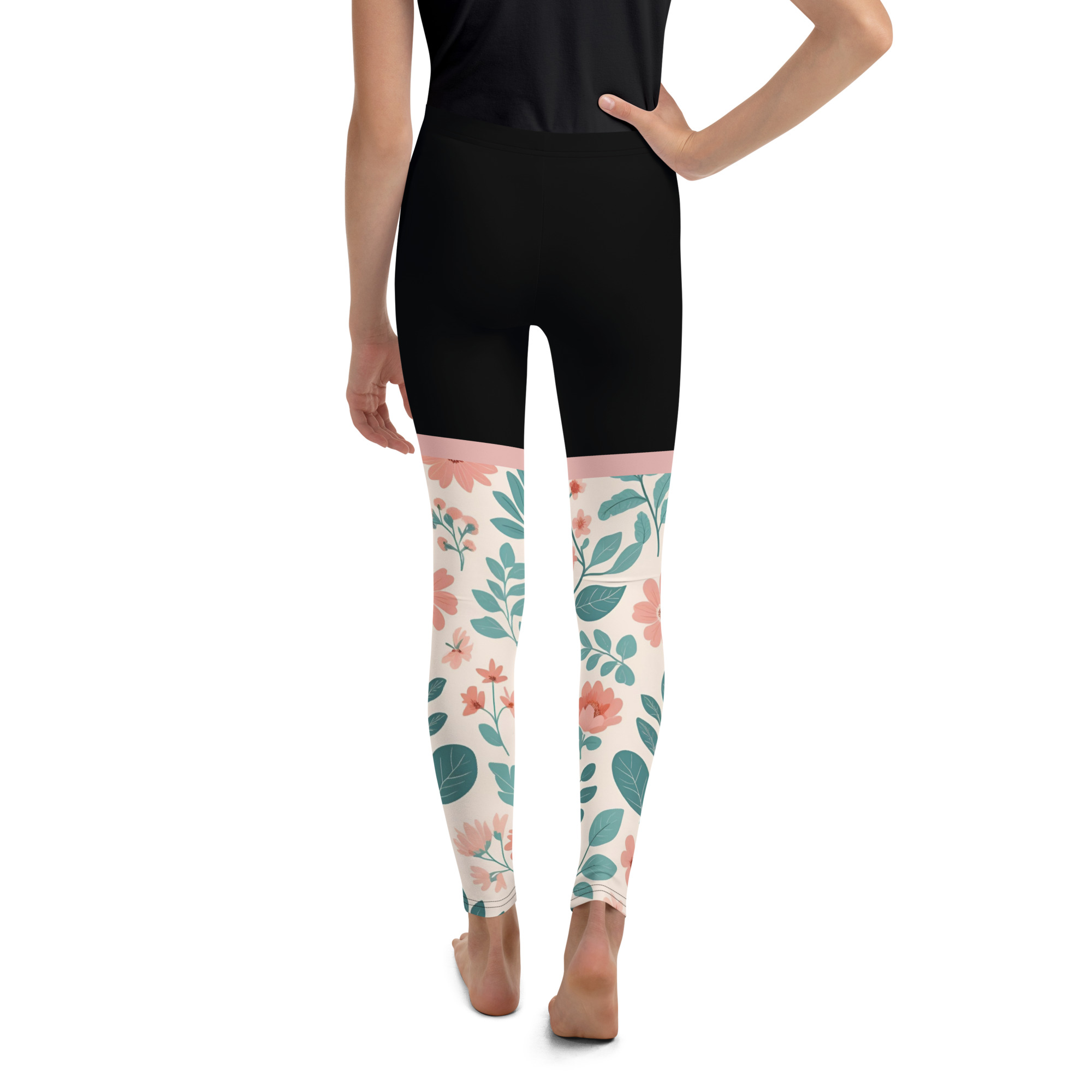 Floral Youth Legging Black
