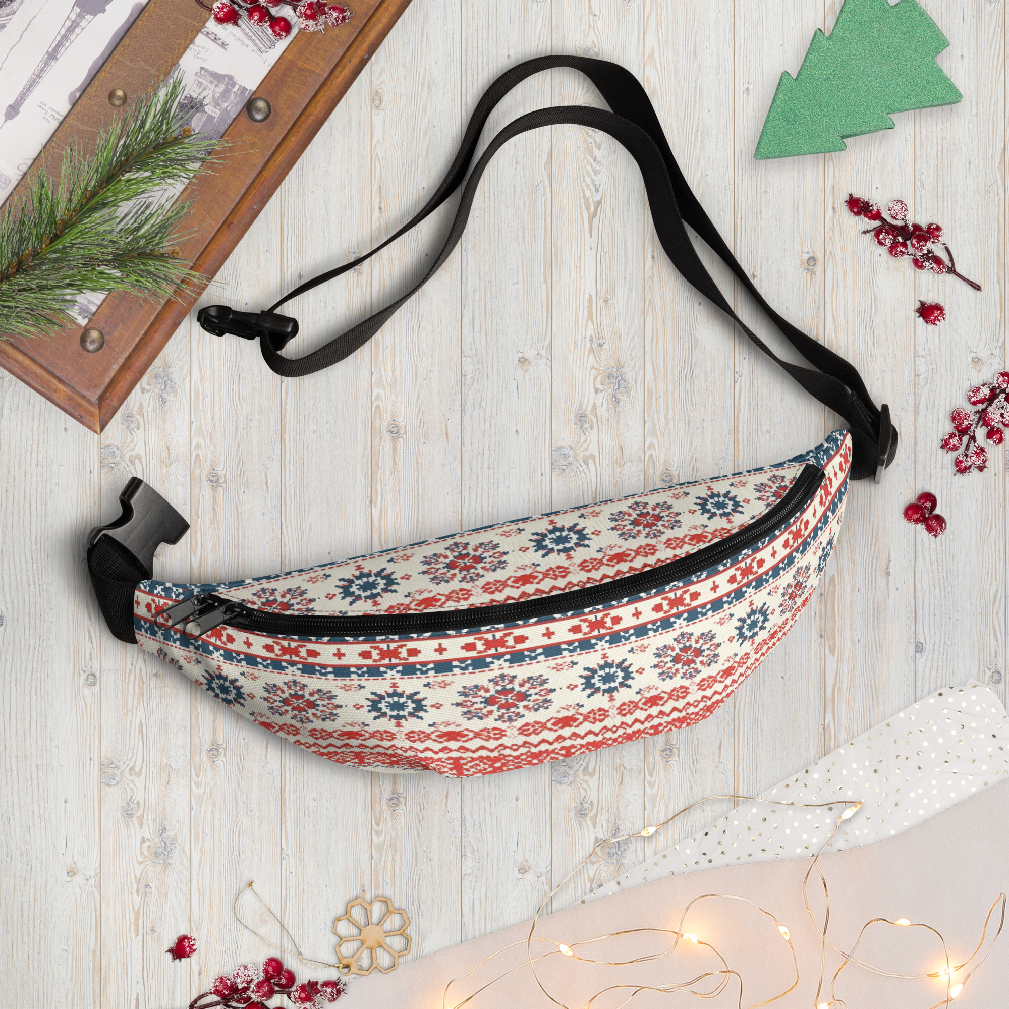 Nordic Knitted Look Waist Pack