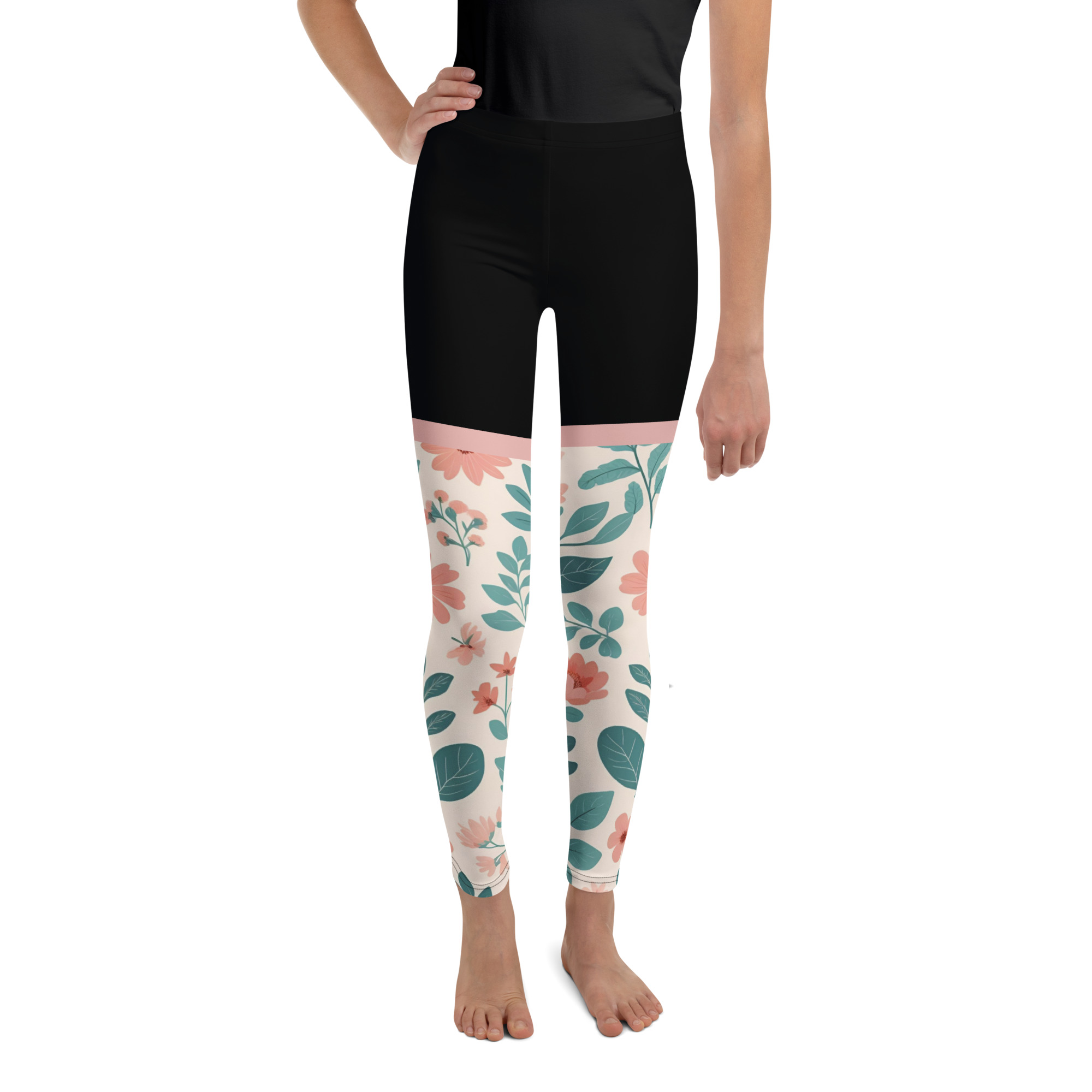 Floral Youth Legging Black
