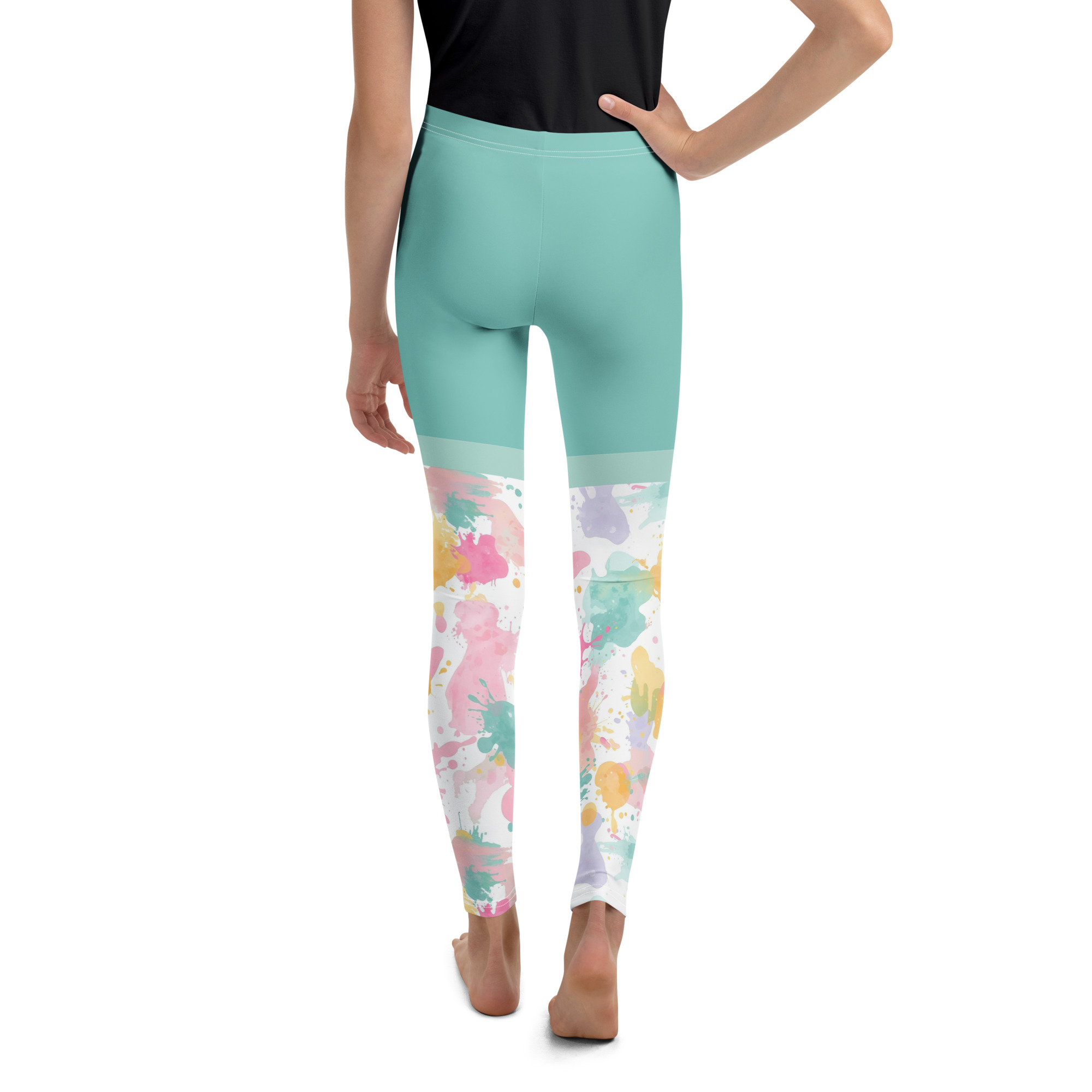 Paint Splash Youth Leggings