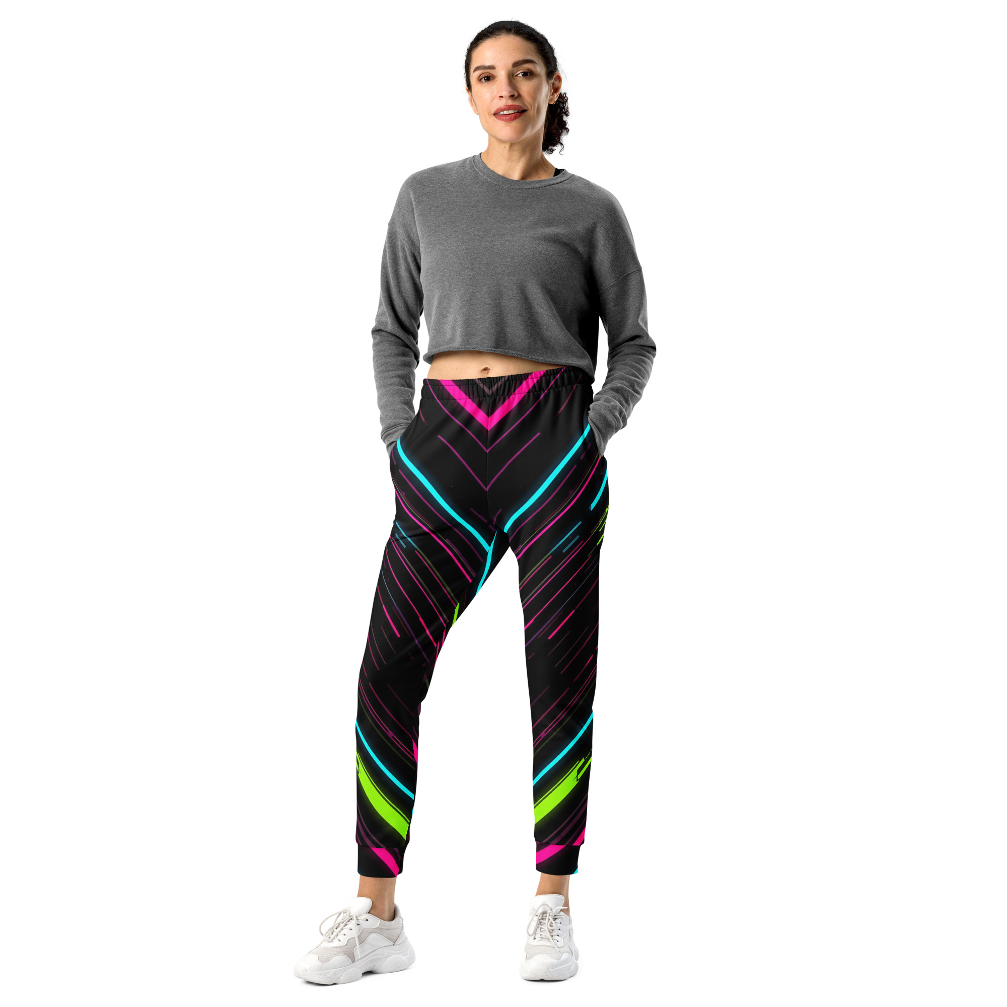Dynamic Neon Lines Jogger