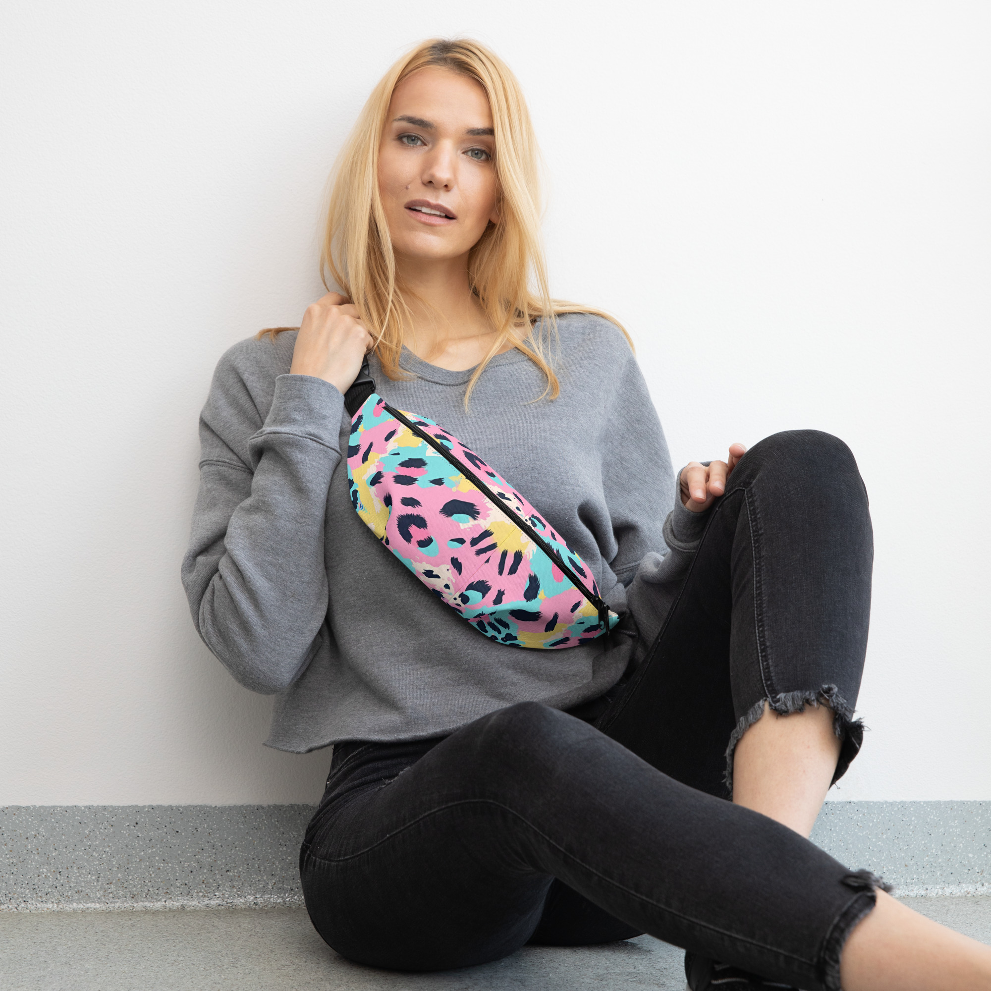 Tie Diy Leopard Waist Pack