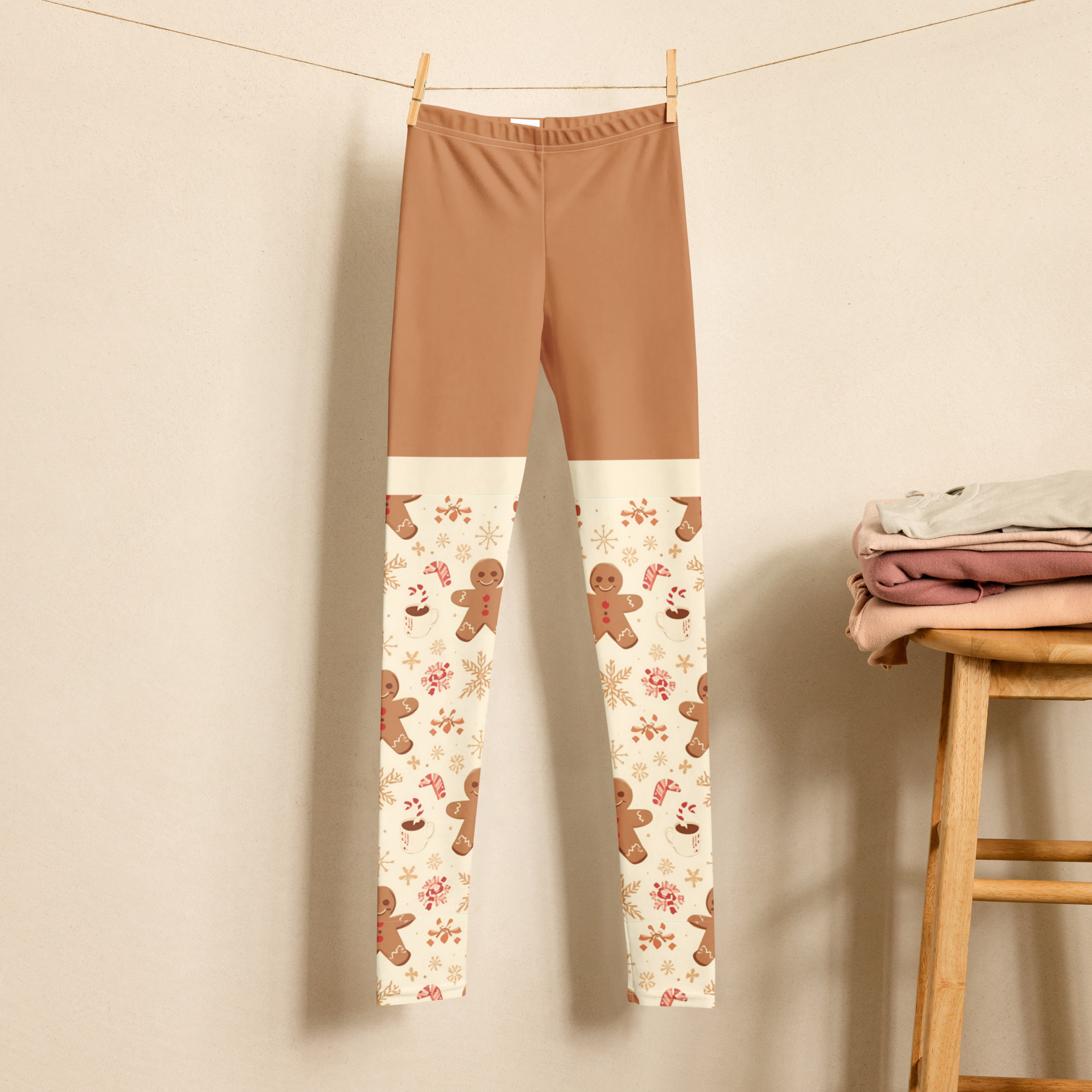 Gingerbread Party Youth Legging