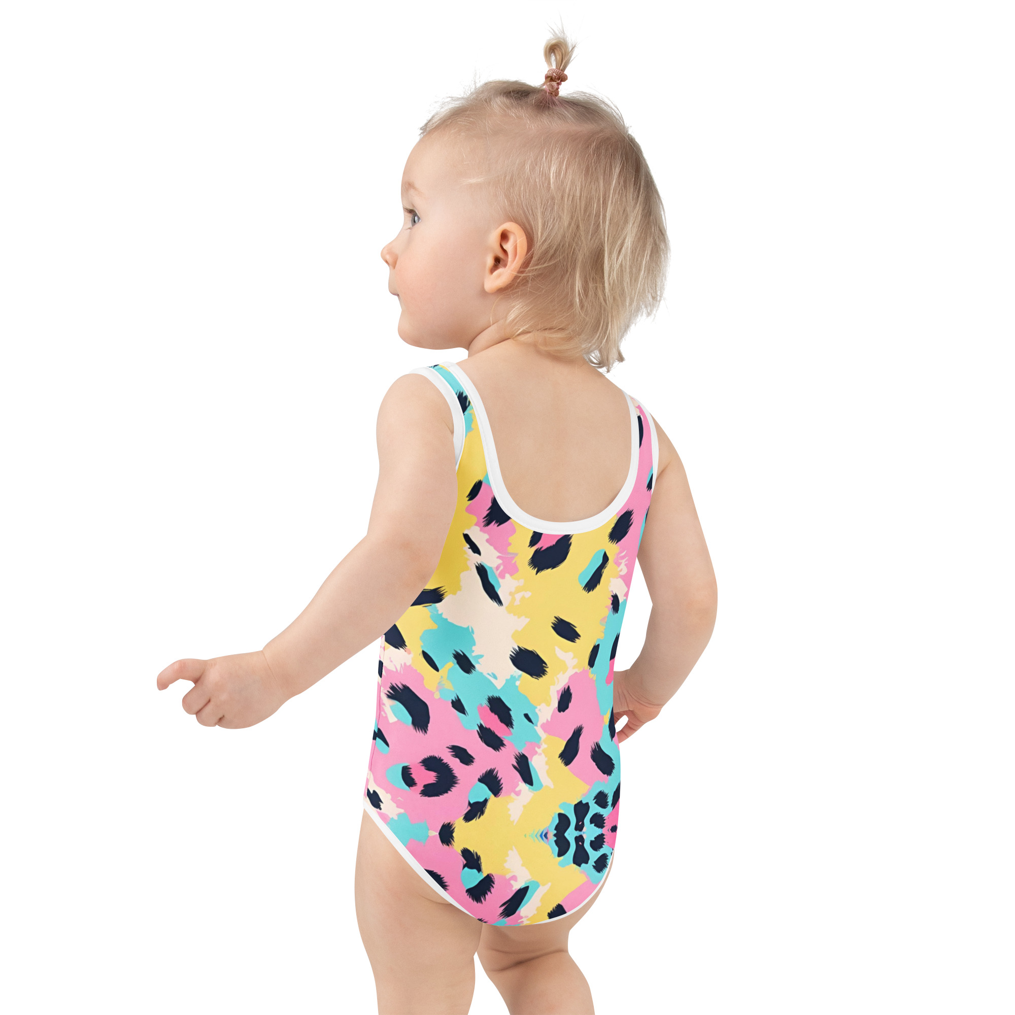 Tie Diy Leopard Kids Swimsuit