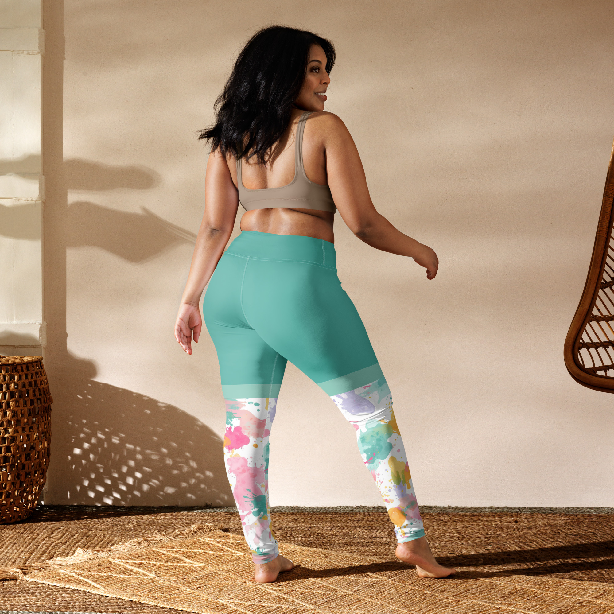 Paint Splash High-Waist Legging
