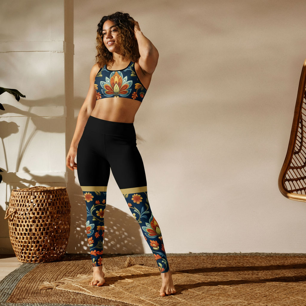 Flower High-Waist Legging