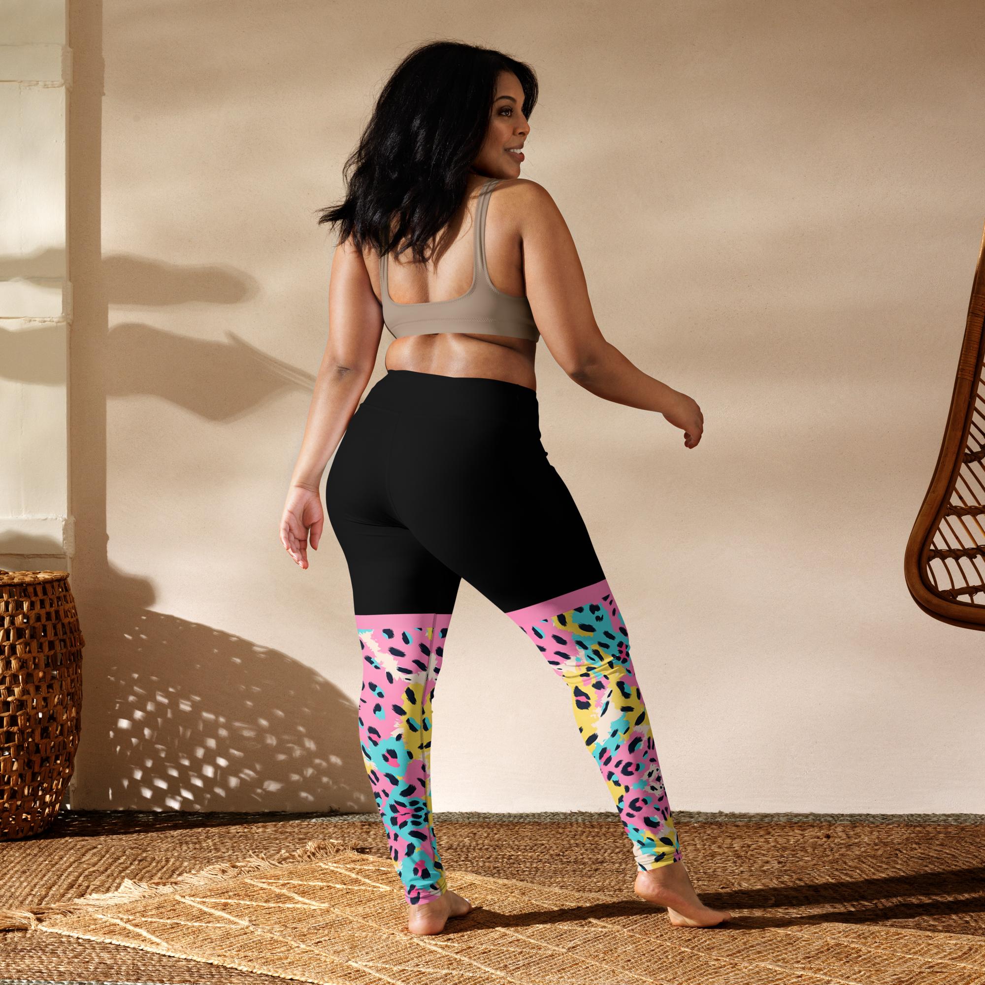 Tie Diy Leopard Legging