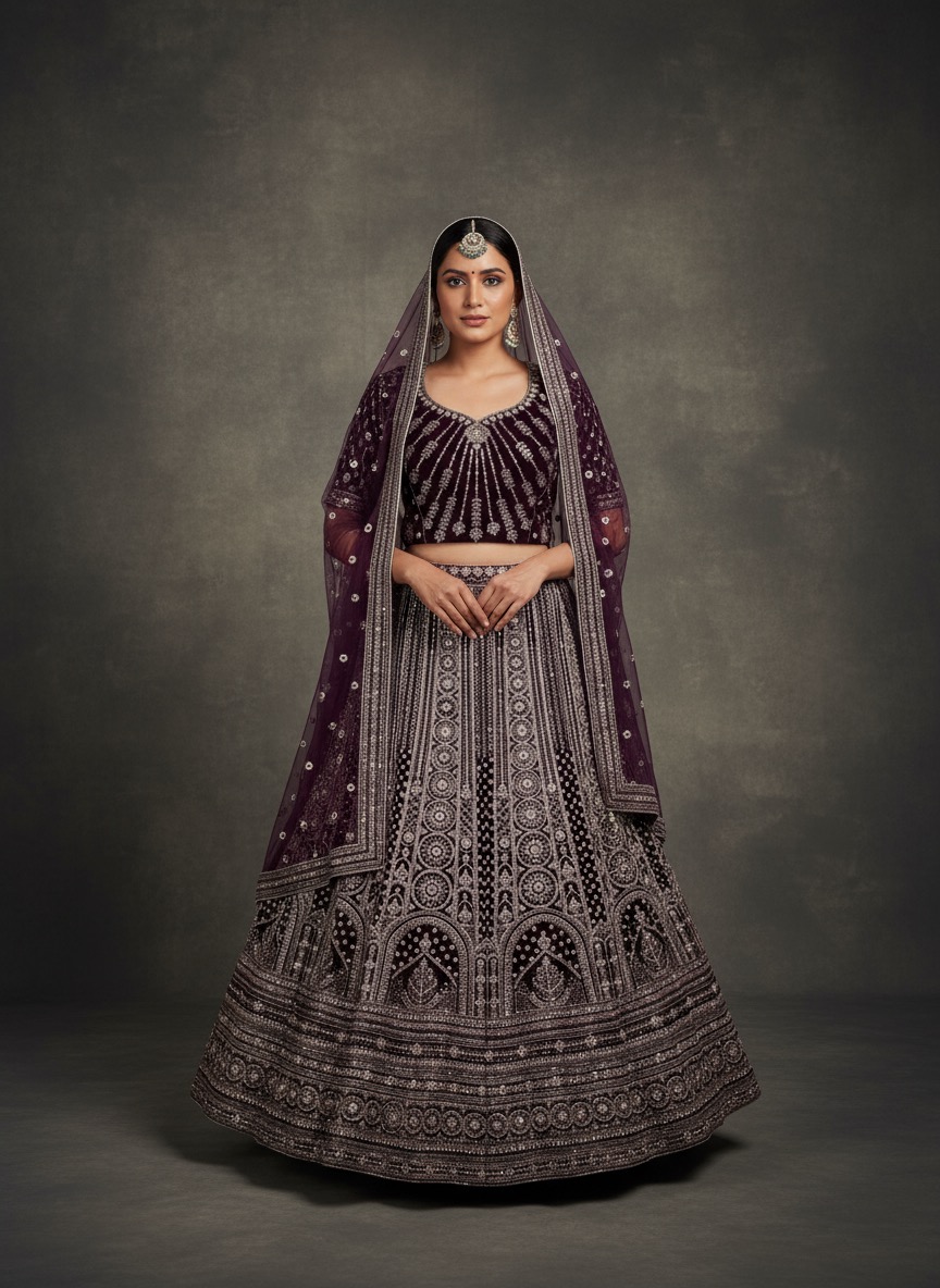 Embroidered Bridal Lehenga Set