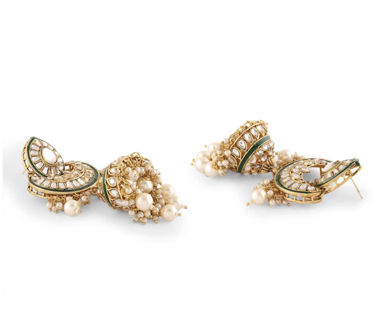 Traditional Gold Tone Enamel Bridal Jewellery Set