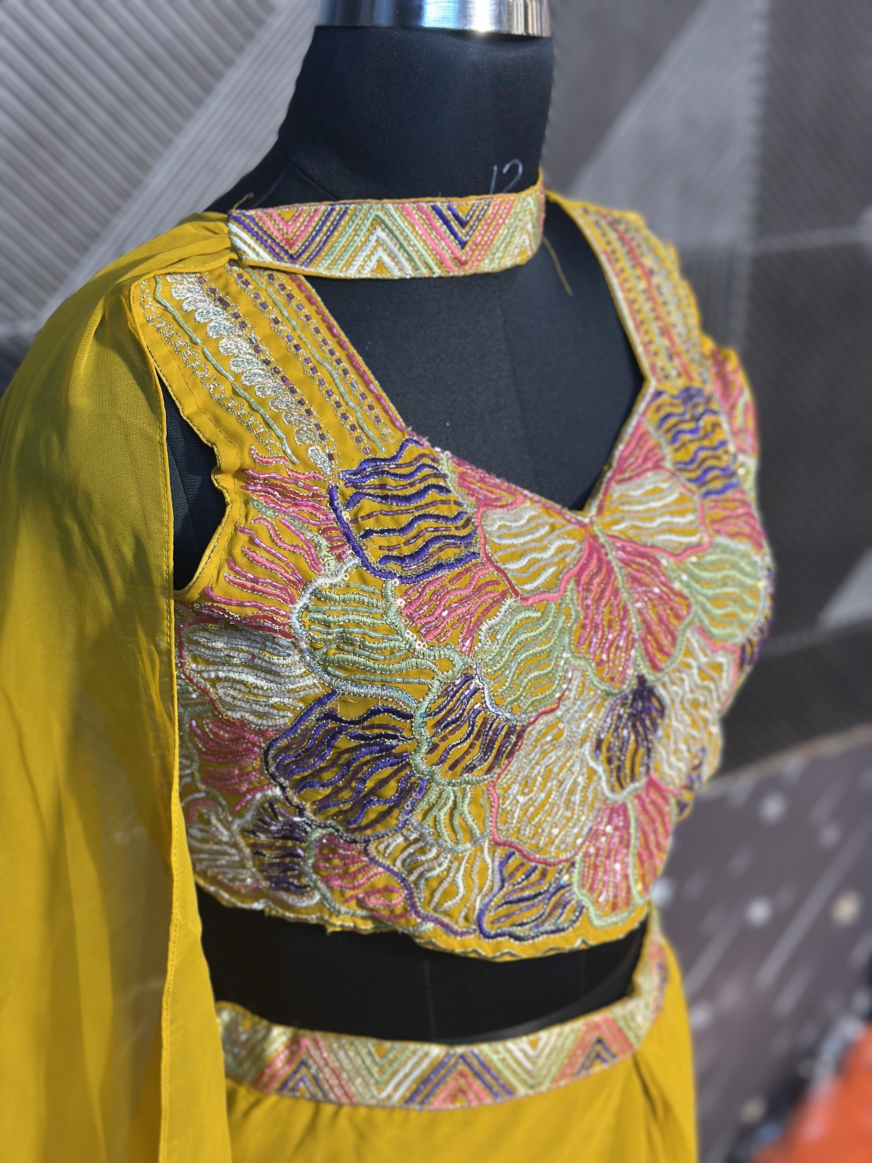 Yellow Lehenga Choli Set