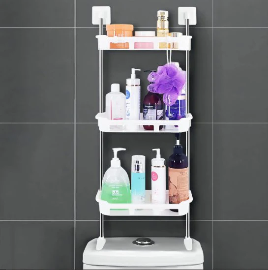 Adjustable 3-Tier Bathroom Shelf Organizer