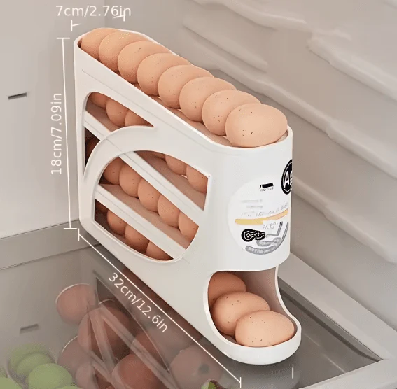 Rolling Egg Dispenser Rack