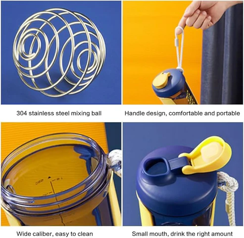 LORDEX - Qavi Premium Shaker Bottle with Rope Handle