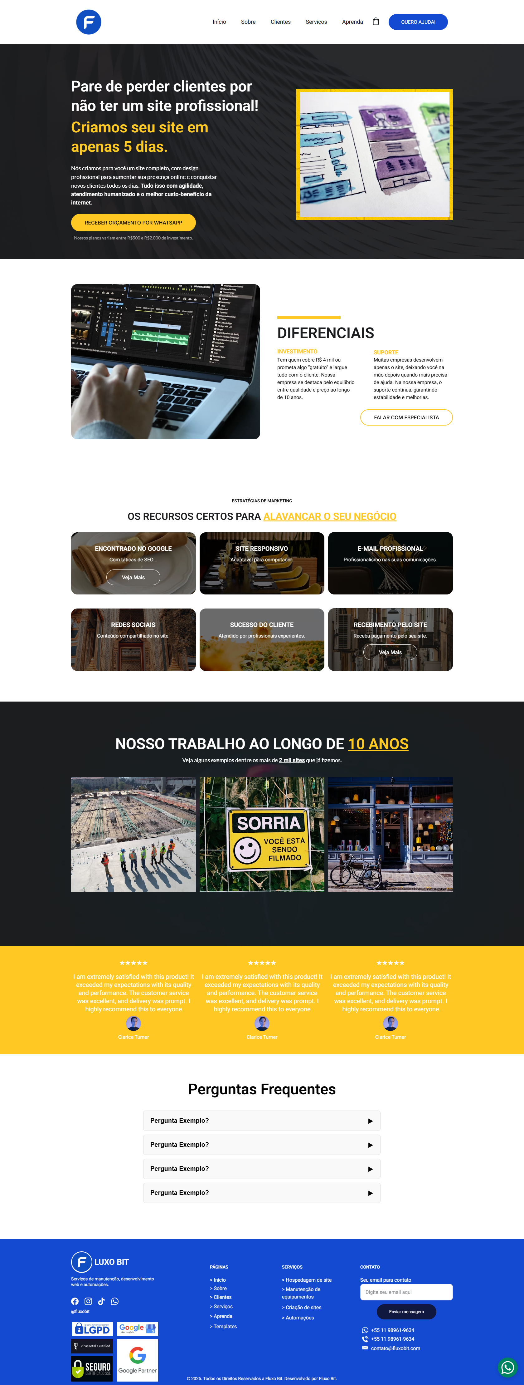 Template de Site Institucional