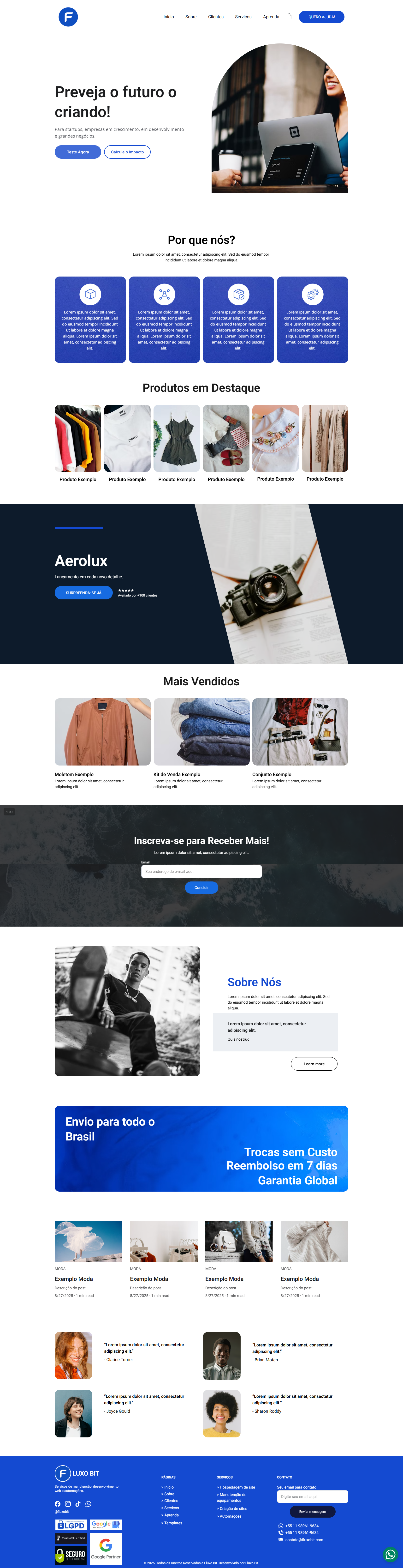 Template de Site de E-commerce