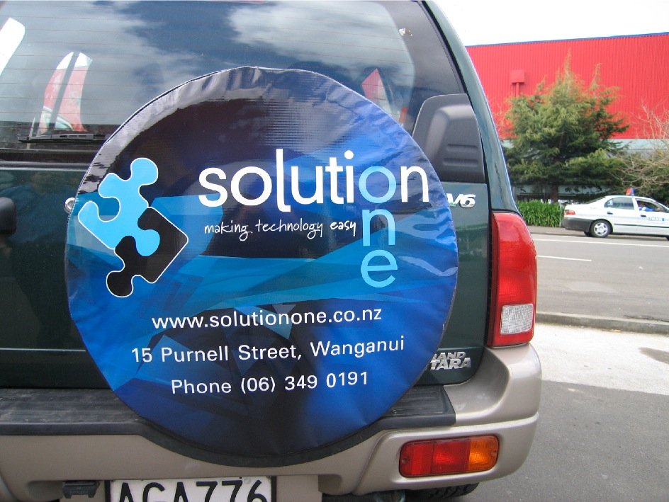 Custom Branded Spare Tire Cover