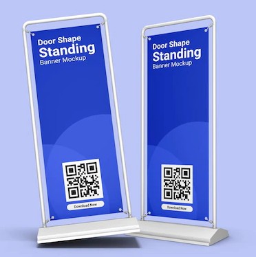 Door Shape Standing Banner