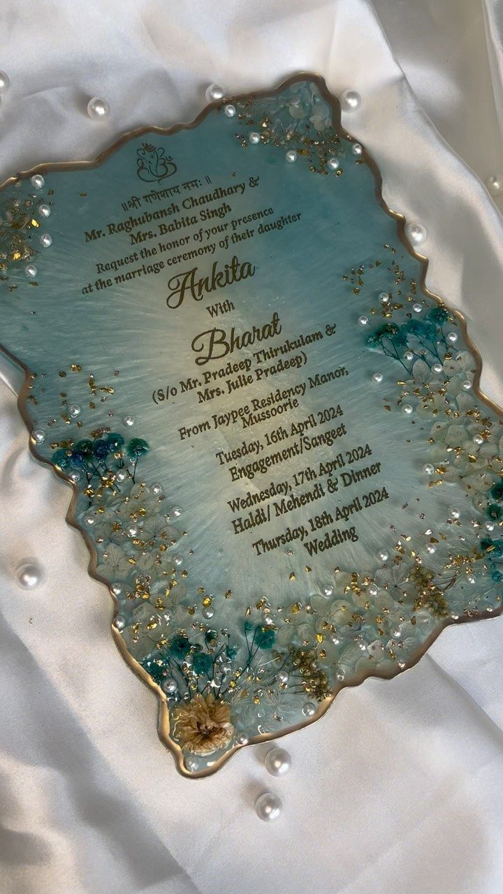Resin Invitation Customized 