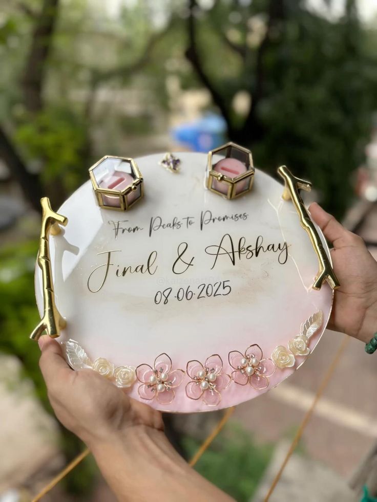 Resin Ring Platter with handles - Set B