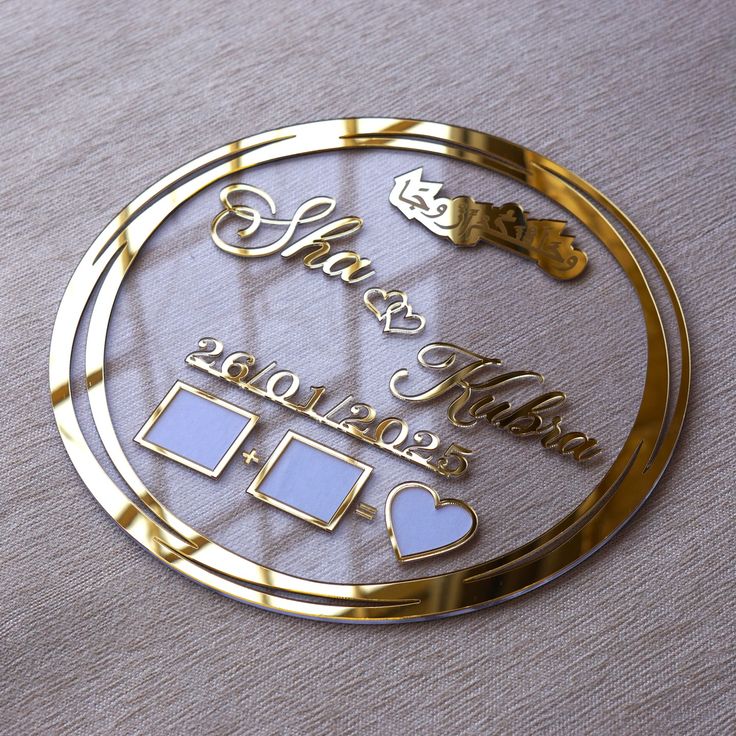 Acrylic frame Thumb Print Set-A