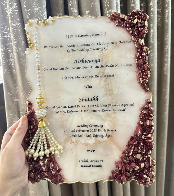 Resin Invitation Customized 