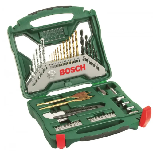 BOSCH 50pcs Titanium X Line Drill Screwdriver Bit & Tool Set