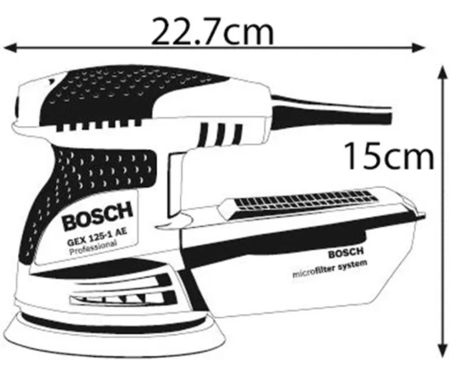 Bosch GEX 125-1 AE Professional Random Orbit Sander 