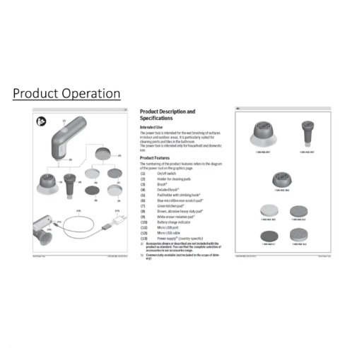 Bosch Home & Garden 3pcs Power Scrubber Green Kitchen Sour Pad 