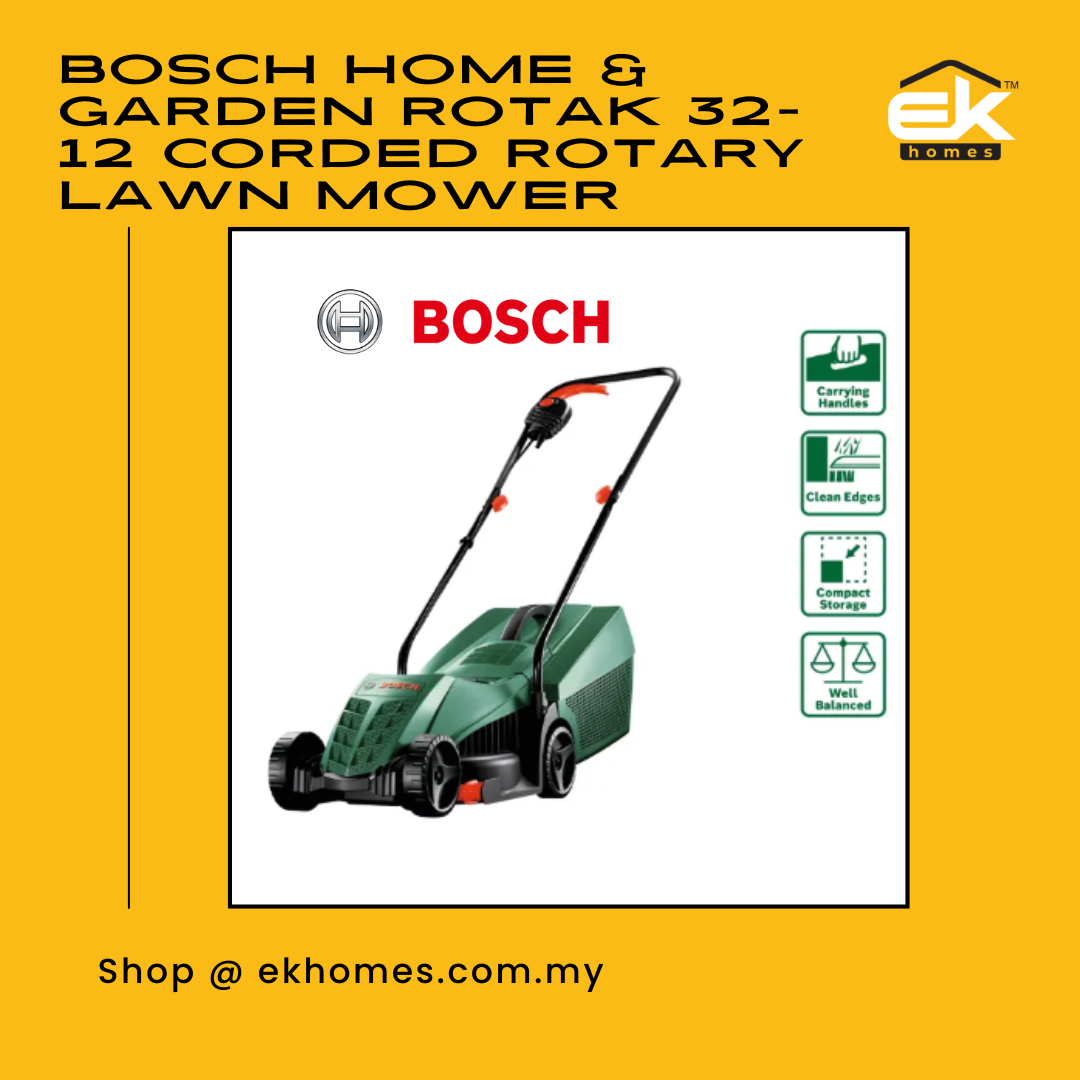 Bosch Home & Garden Rotak 32-12 Corded Rotary Lawn Mower  