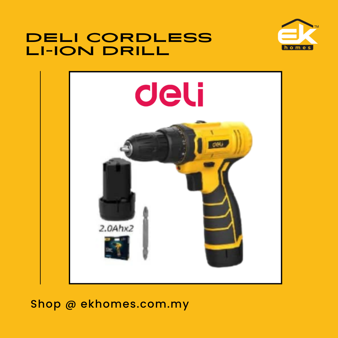 Deli Cordless Li-ion Drill