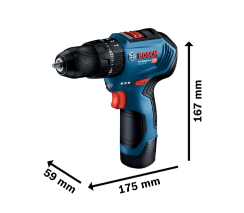 Bosch GSB 12V-30 Brushless Cordless Impact Drill + 39 Accessories + 1 Carry Bag 