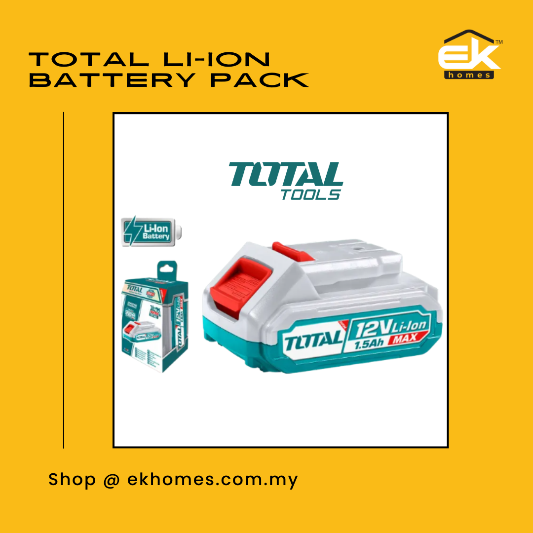 Total Li-ion Battery Pack With 1.5Ah Capacity for Cordless Power Tools (12V) 