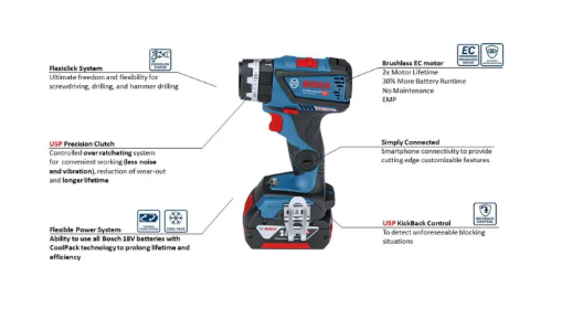 BOSCH GSR 18V-60 FC SOLO Professional Cordless Drill Driver Without Battery and Charger