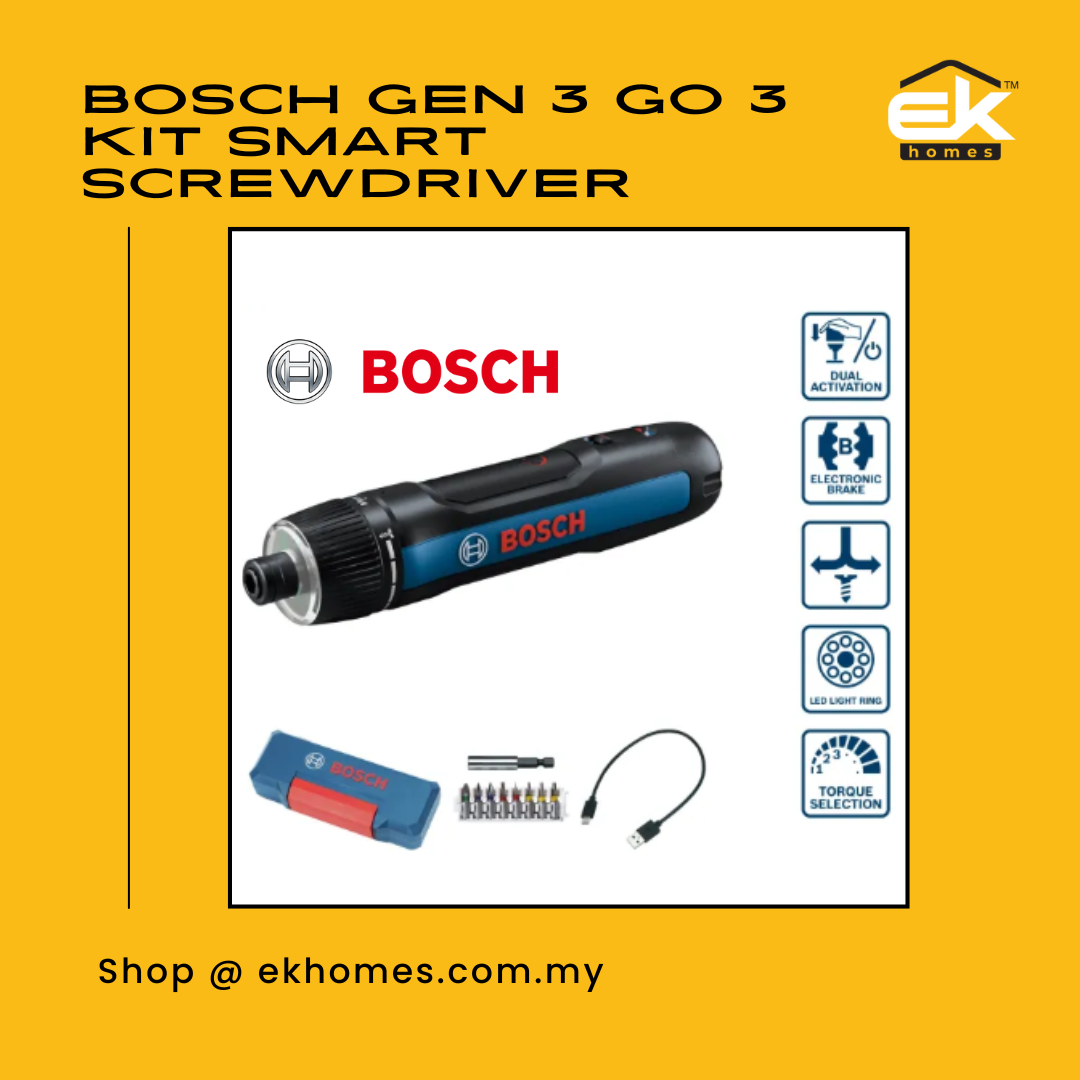 Bosch Gen 3 GO 3 Kit Smart Screwdriver