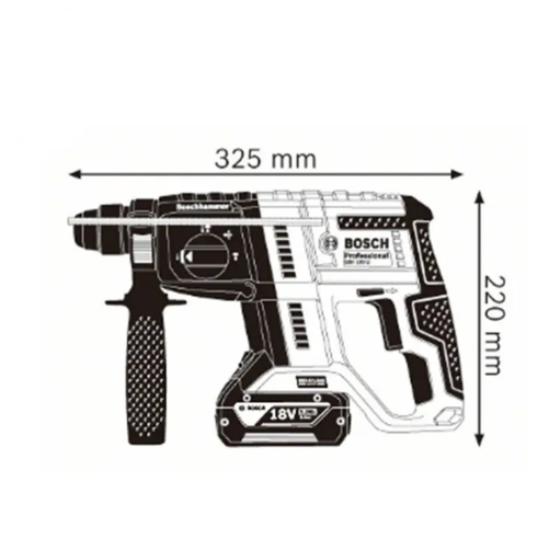 Bosch GBH 180-LI Professional Brushless Cordless Rotary Hammer Kit