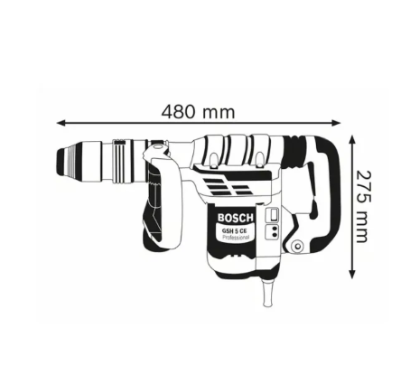 Bosch GSH 5 CE Professional Demolition Hammer With SDS-Max 