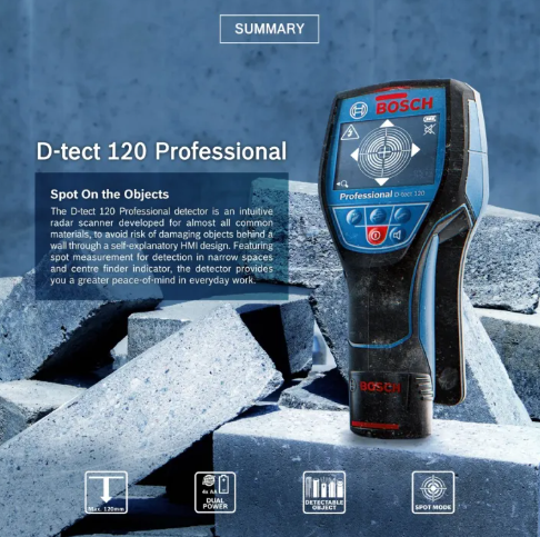 Bosch D-Tect 120 Professional Wall Detection