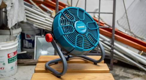 Total Li-ion Fan w/ AC Adaptor, Multi Purpose Portable / Table, 360 Degree + 2 Speed Settings