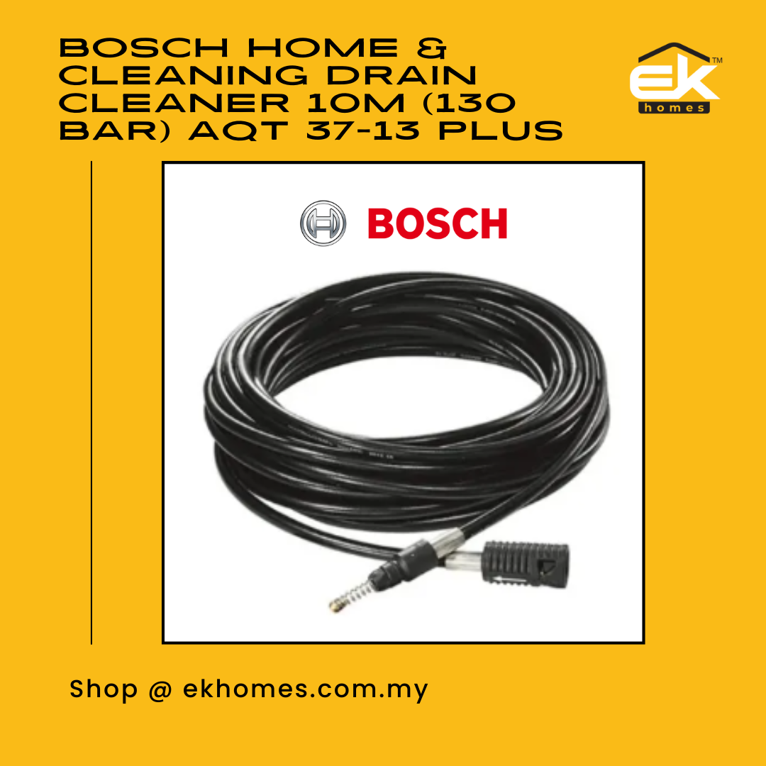 Bosch Home & Cleaning Drain Cleaner 10m (130 Bar) AQT 37-13 Plus