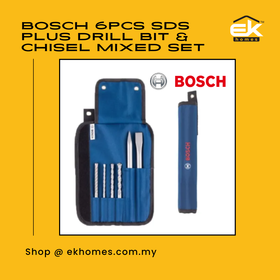 Bosch 6pcs SDS Plus Drill Bit & Chisel Mixed Set